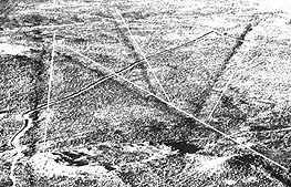 the roads from the air