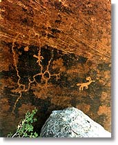 raod map on rock